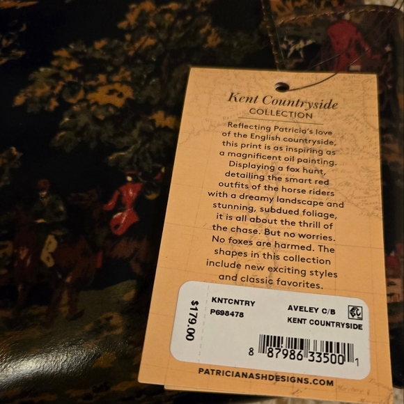 Patricia Nash Kent Countryside Aveley Multi Pocket Leather Suede Crossbody Bag - Picture 13 of 16